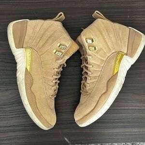 Air Jordan 12 Retro Vachetta Tan Women Sz 6.5 - Rare Special Edition - GUC
